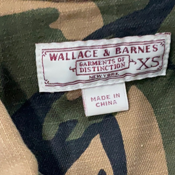 Wallace & Barnes J.Crew Camo Utility Jacket | Size XS | 100% Cotton - Picture 4 of 5